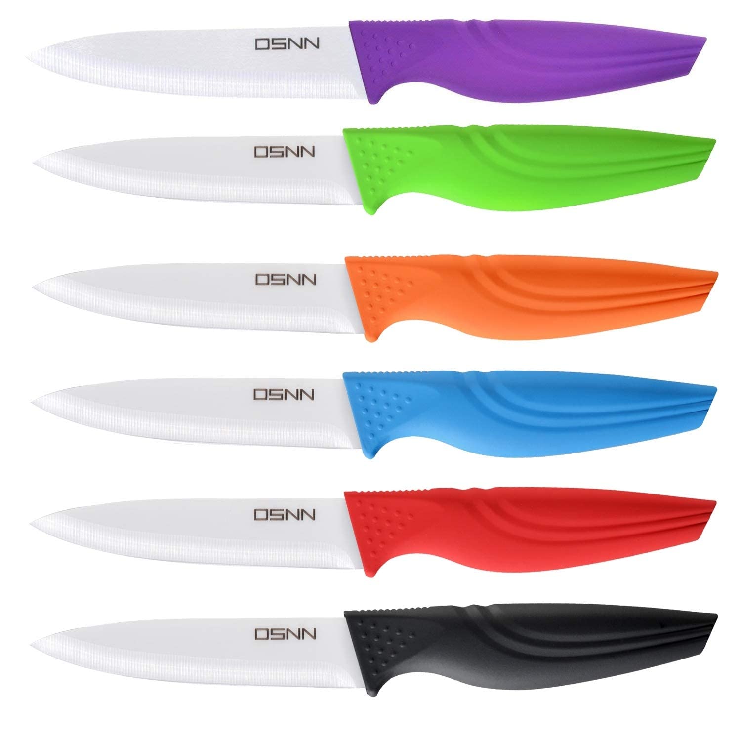 Amazon.com: DSNN Steak Knives Set of 6 Muti-color Kitchen Ceramic